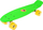 Skateboard për kalamoj me rrota me drita LED, plastik, shumëngjyrësh