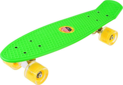 Skateboard për kalamoj me rrota me drita LED, plastik, shumëngjyrësh