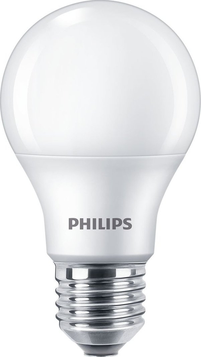 ЛЕД сијалица Philips A60, 8W, E27, 4000K студено бела, пакет 4 парчиња