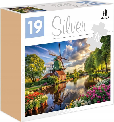Puzzle Alexander Silver ALEX Windmill, 48 pjesë, për të rritur