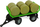 Lodër traktor me rimorkio Leantoys, me drita LED, me efekte zanore, jeshil