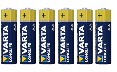 Bateri alkaline Varta Longlife AA, 2800mAh, pako me 6 copë