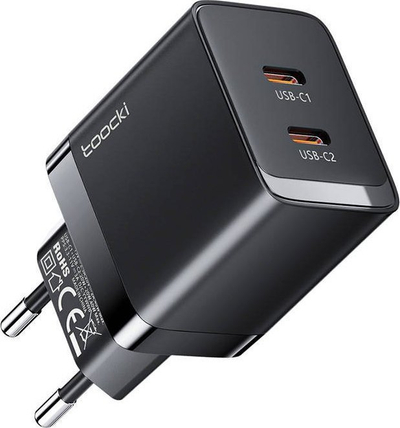 Karikues muri Toocki GaN, 40W, 2x USB-C, i zi