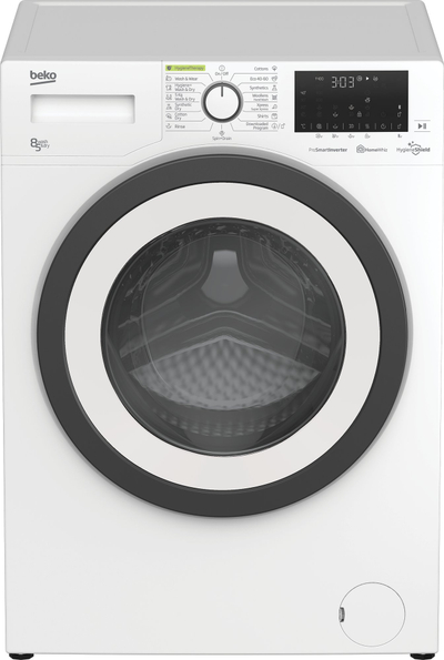 Lavatriçe-tharëse Beko HTV8736XSHT, 8kg 5kg, me ekran dixhital, e bardhë