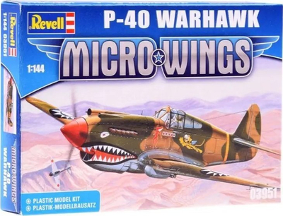 Model avion Revell Micro Wings P-40 Warhawk RV0019, shkallë 1:144