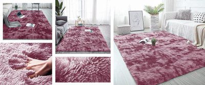 Tapet Strado Ombre Shaggy, 200x300 cm, push i gjatë, i kuq
