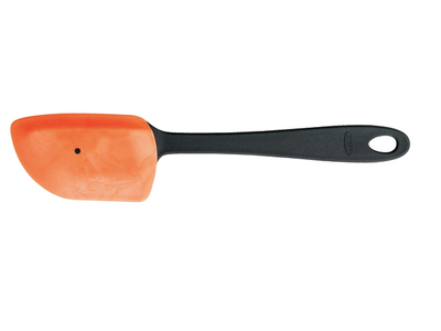 Spatulë Fiskars, për torte, zezë/ portokalli