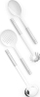 Set aksesorë kuzhine Brabantia Kitchen Set 260148, 4 copë, çelik inox, argjendtë