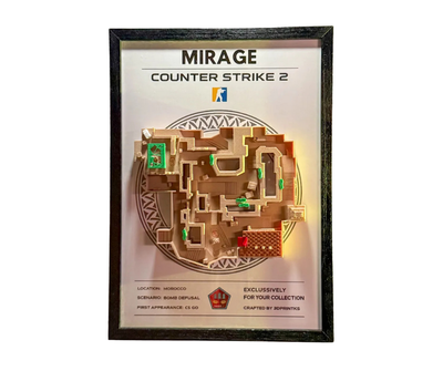 Kornizë CS2/CS:GO - 3D Map Mirage