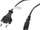 Kablló rryme Lanberg CA-C7CA-10CC-0018-BK, CEE 7/16 në IEC 320 C7, 1.8m, i zi