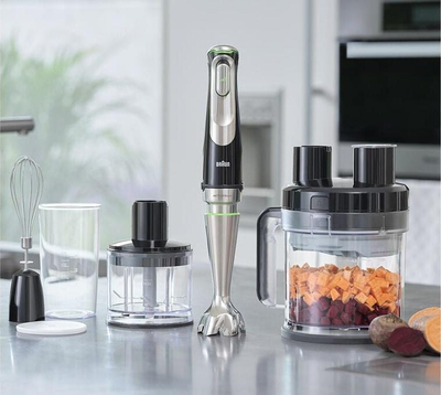 Blender dore Braun MultiQuick 9 MQ 9195XLI, 1200W, enë 2L, i zi inoks