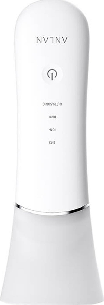 Уред за чистење лице ANLAN Skin Scrubber, ултразвучен, EMS лифтинг, IPX5, бел