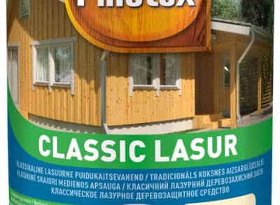 Bojë druri Pinotex Classic Lasur, 3L, për jashtë, ngjyra Oregon