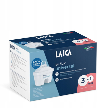 Fishek filtrues uji LAICA Bi-Flux Universal, set 4 copë, 150L, i bardhë