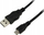 Kabllo USB LogiLink, USB-A në microUSB, 0.6m, i zi