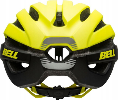 Helmeta rrugore Bell Avenue Road, unisex M L 53 60 cm, hi viz e zezë