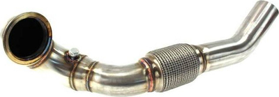 Downpipe TurboWorks për Audi A3 VW Golf 7 GTI 1.8T 2.0T, me katalizator 200 cpsi, çelik inox