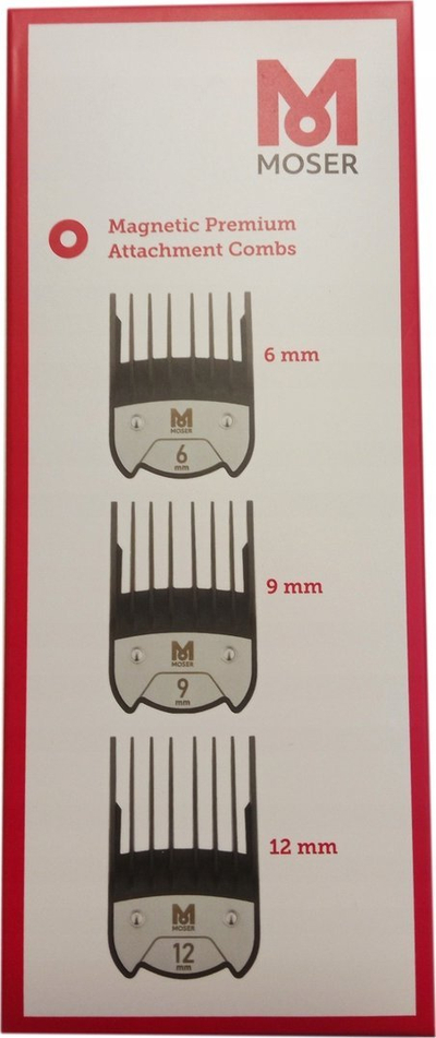 Set koka prerëse magnetike MOSER 1801-7020, 6 9 12 mm, e zezë