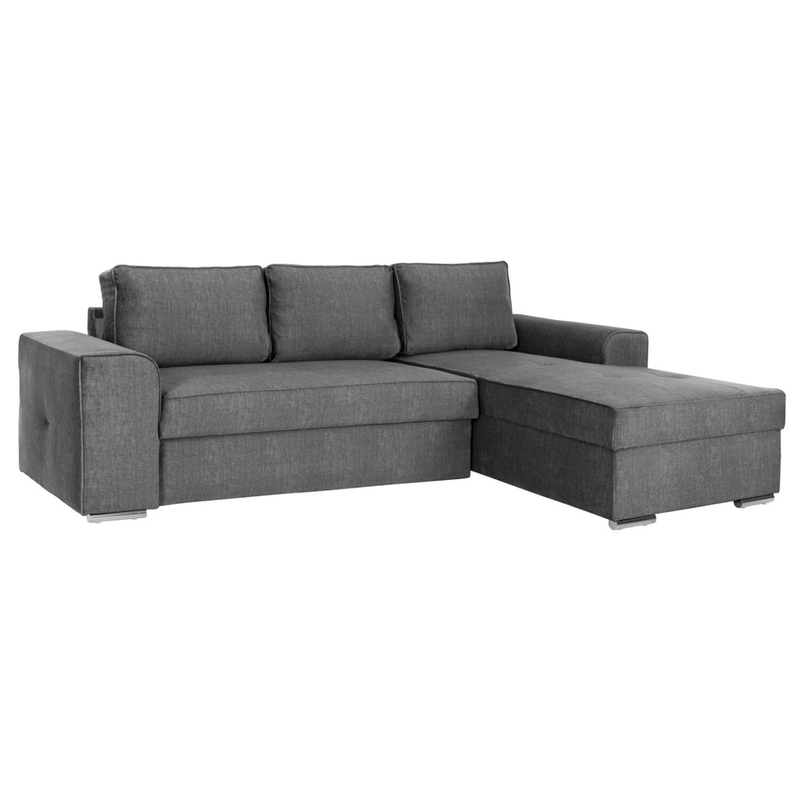 Sofa këndore Nacho e djathtë (HM3279.02R), argjendtë
