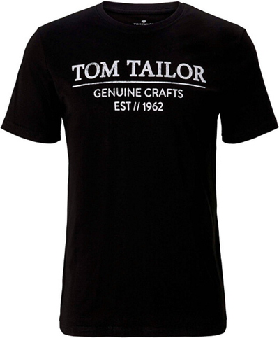 Maicë Tom Tailor Regular Fit, i zi