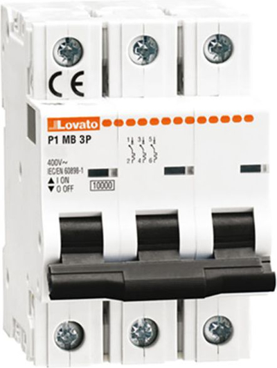 Ограничувач на моќност Lovato Electric P1MB3PT50, 3P, 50A, 10kA