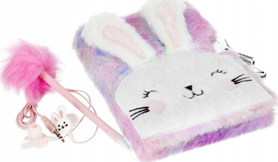 Ditar me çelës STARPAK 526044 Plush Rabbit, me pelush, për kalamaj, shumëngjyrësh
