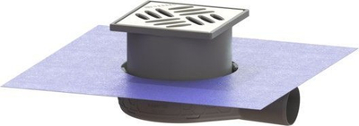 Wpust dyshemeje Kessel Ultraflat 54 DN50, grilë shirit, inox