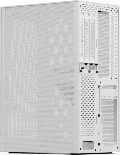 Kllëf kompjutri Ssupd Meshlicious, mini ITX, PCIe 4.0 riser, i bardhë