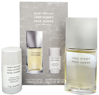 Set për kujdesin e lëkurës së trupit Issey Miyake L'Eau Bleue D'Issey Pour Homme Fraiche - EDT 100 ml + deodorant 75 ml