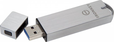 USB флеш Kingston IronKey Basic S1000, 128GB, USB 3.0, сребрен