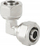 Fiting këndor Hydroland PEX.K20, 20 x 20 mm, bronz i veshur me nikel