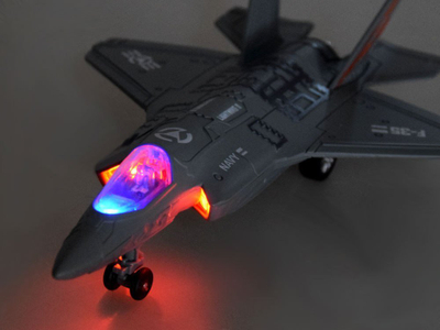 Lodër avion luftarak Battlelija F-25 ZA4326 CY, metalik, pull back, gri
