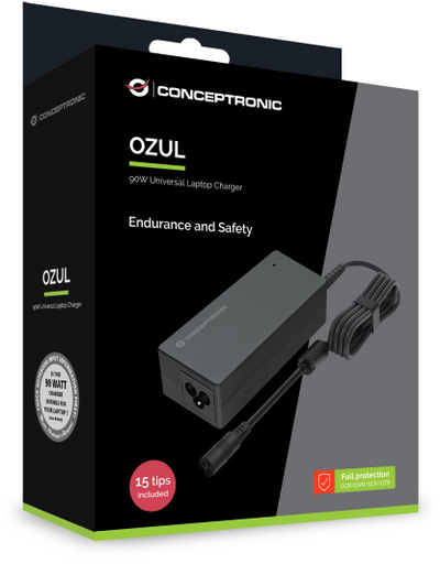 Karikues universal për laptop Unbranded OZUL08B15, 90W, 15 koka karikimi, i zi