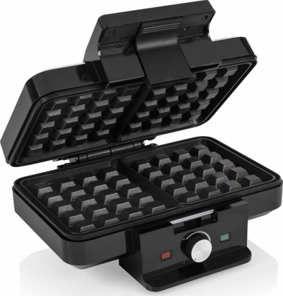 Aparat për waffle Tristar Double Belgian, me dy pllaka, ngrohje e shpejtë, argjent