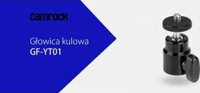 Kokë tripodi Camrock GF-YT01, rrotullim 360°, mini, e zezë