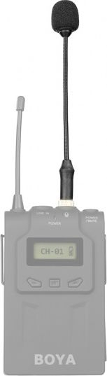 Mikrofon gooseneck BOYA BY-UM2, omnidireksional, lidhje 3.5mm TRS, i zi