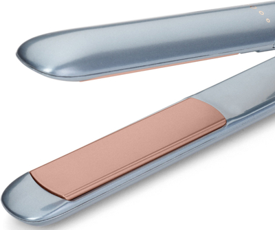 Piaster flokësh BaByliss Denim Luxe ST251PE, pllaka qeramike, temperaturë që e rregullon vetë, blu