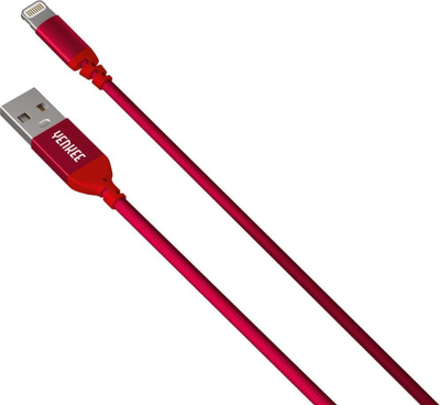 Kabllo Lightning Yenkee Cavi YCU 611 RD, USB 2.0, 1m, e kuqe