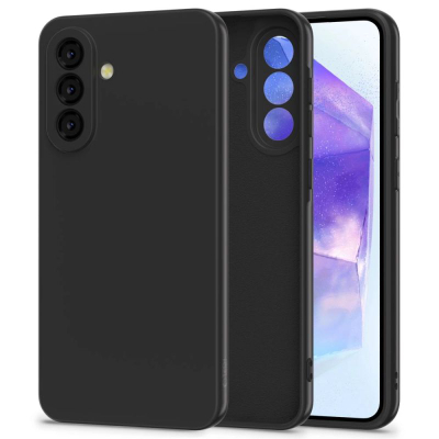 Футрола за телефон Tech-Protect Icon за Samsung Galaxy A56 5G, силикон, црна