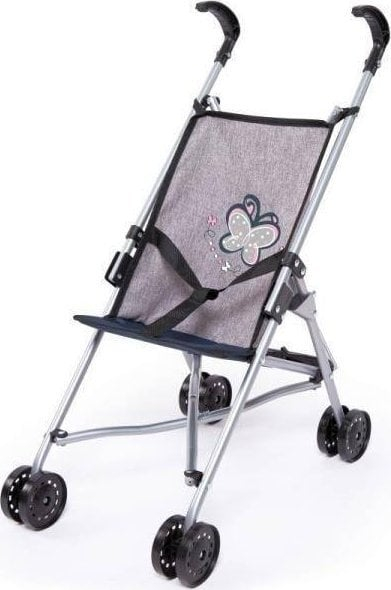 Karrocë kukullash Bayer Princess 30527AA, për kukulla deri 46 cm, e palosshme, rozë