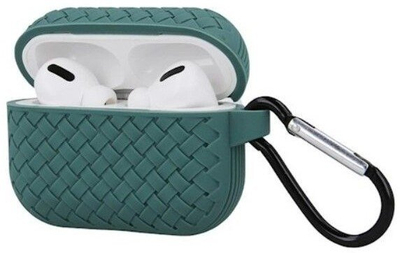 Mbështjellës për kufje iLike AirPods 3, silikon, i gjelbër