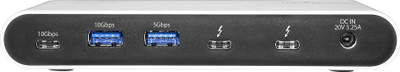 USB hub StarTech.com 4 porta, USB 3.1, me adapter AC, ngjyrë argjendi