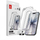 Xham mbrojtës CRONG EasyShield, 2 copë, për iPhone 17 17 Pro 16 Pro, 9H, me kornizë të zezë
