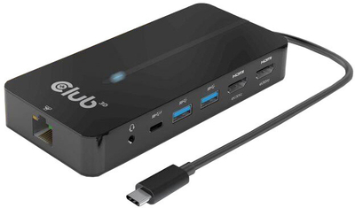 Club3D HUB USB-C 7v1, 2x HDMI, 2x USB-A Gen1, RJ45, 3.5mm jack, SD, PD 100W
