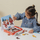 Puzzle magnetik druri Viga Dress the Teddy Bears, Montessori, për fëmijë 18+ muaj, shumëngjyrësh