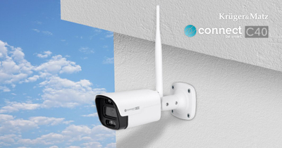 Kamera IP Kruger&Matz Connect C40 Tuya, Wi-Fi, 5 Mpx, Full HD, IP66, e bardhë