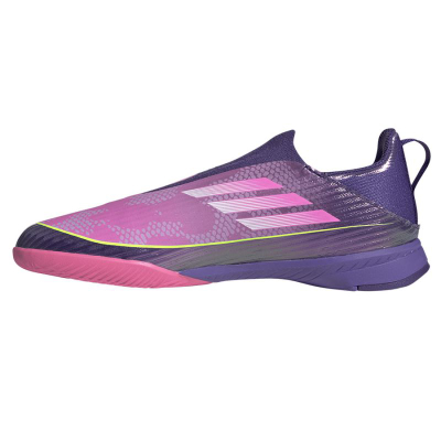 Фудбалски обувки за внатрешни терени Adidas F50 Lamine Yamal League LL Jr IN JQ9756, Fiberskin, гумен ѓон, многуобоени
