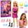 Kukull LeanToys Anlily Fashion Doll, 30cm, me aksesorë, fustan rozë