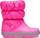 Çizme bore për vajza Crocs Winter Puff Boot Jr 14613-6TR, slip-on, taban gome, rozë