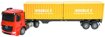 Играчка камион со далечинска команда Double Eagle Mercedes Benz Arocs, 1:26, со светла и звук, повеќебоен